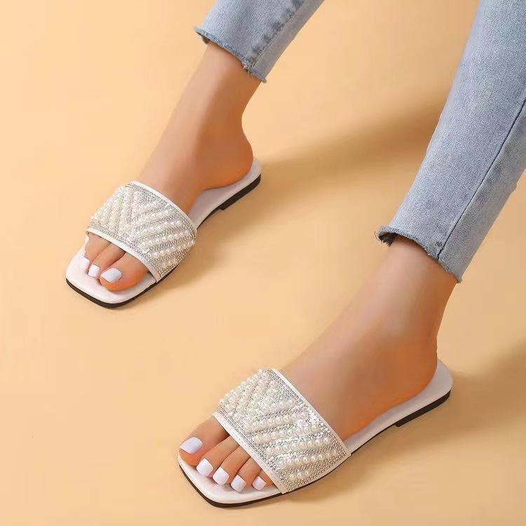 Women's Casual Color Block Open Toe Slides Slippers display picture 3