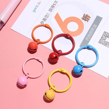 彩色金属书环钥匙扣彩色树脂挂件配件包包汽车挂件糖果色挂饰材料