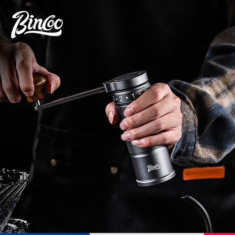 Bincoo Coffee Grinder Ice Knife M01 Hand-Cranked Coffee Bean Grinder Titanium Core Grinder Hand-Pour Outer Adjustment