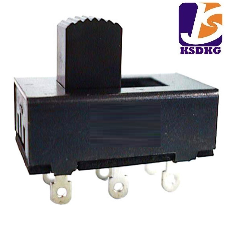 大电流拨动开关 2极2档拨码开关立式 双排两档滑动开关行程5.8mm