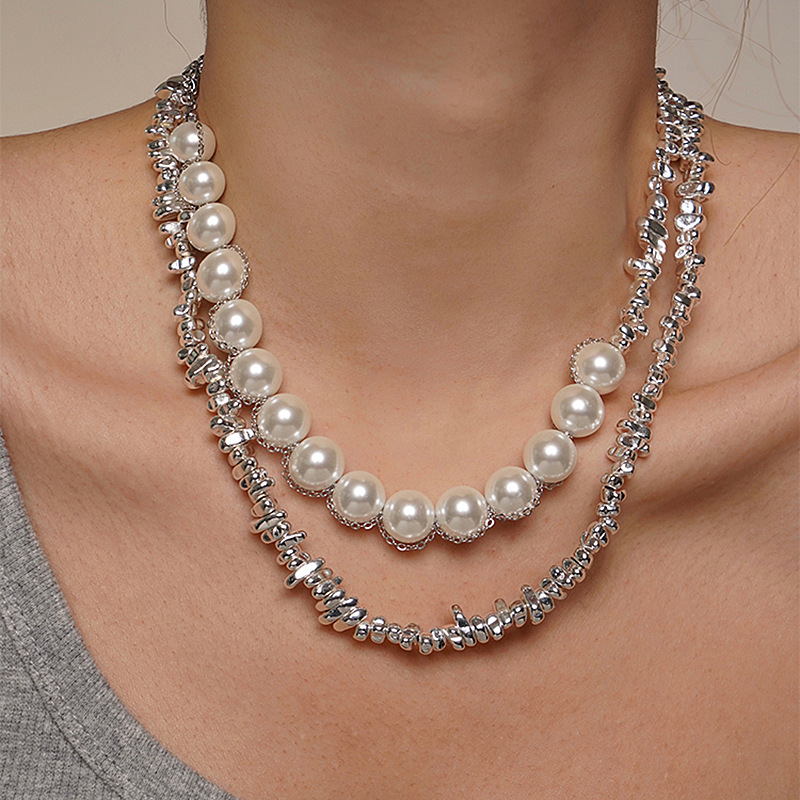 Retro Geometric Copper Plating Necklace 1 Pair