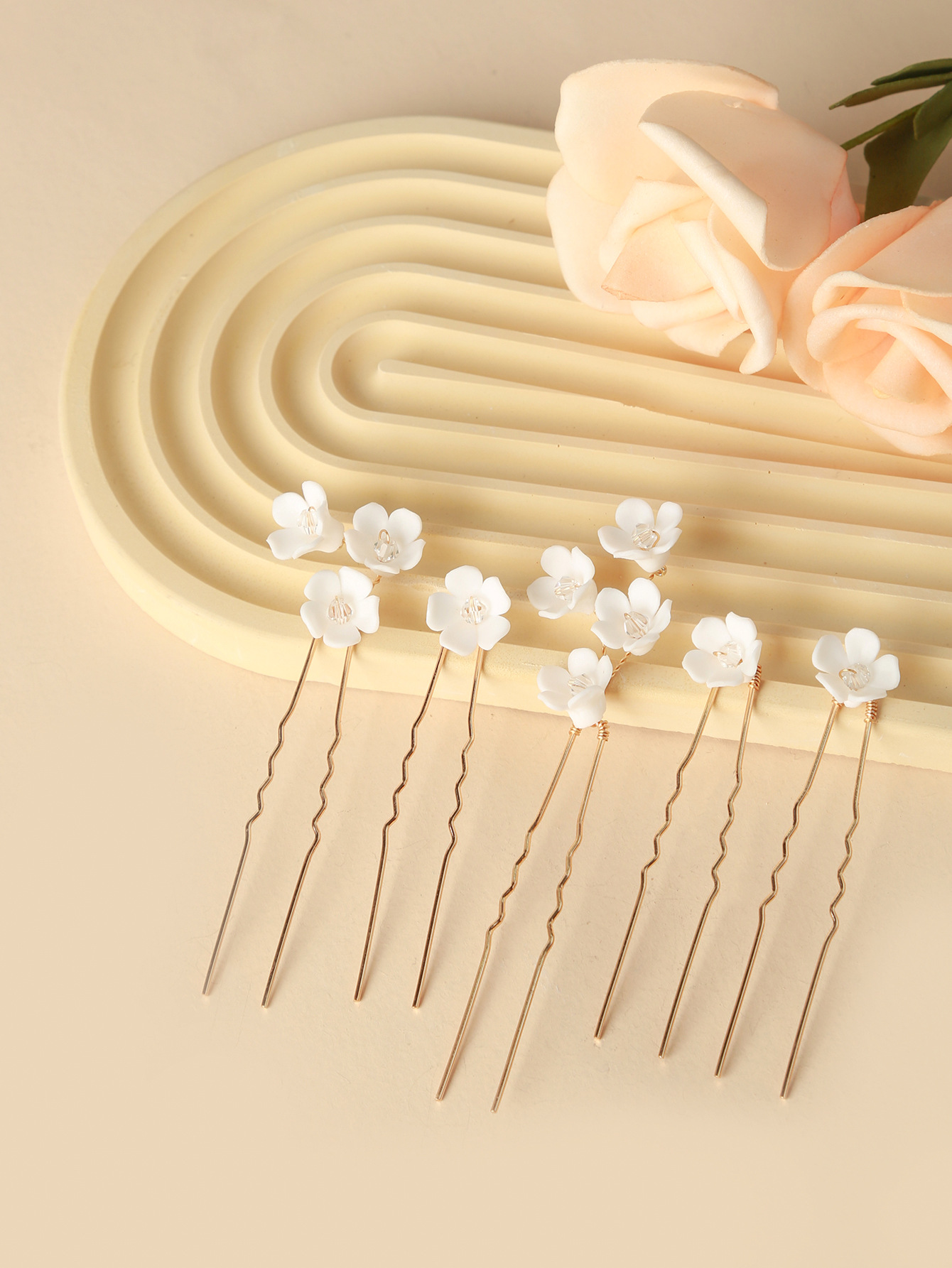 Lady Flower Alloy Handmade Hairpin display picture 1