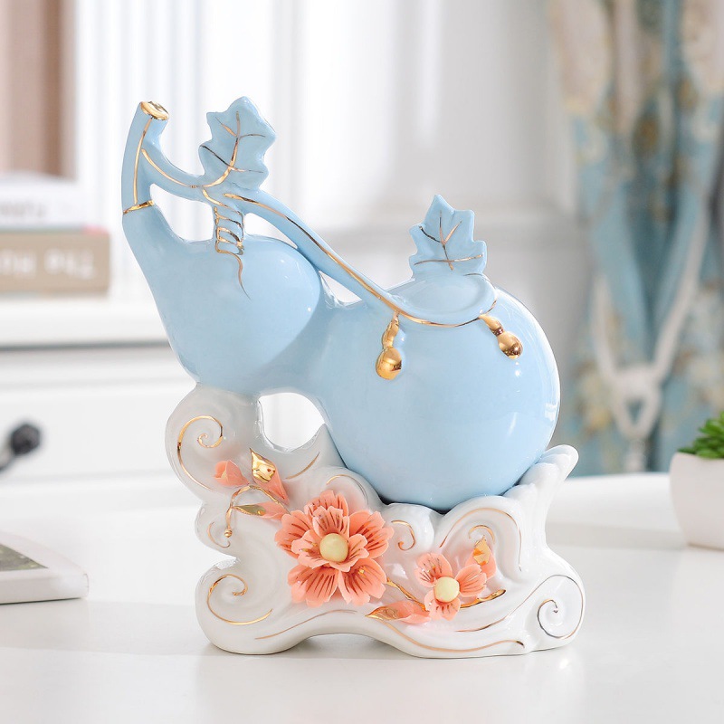 Home Furnishing Jewelry Decoration gourd a decoration ceramics a living room ornament Wine cabinet Room Home Furnishing Entrance Arts and Crafts bedroom
