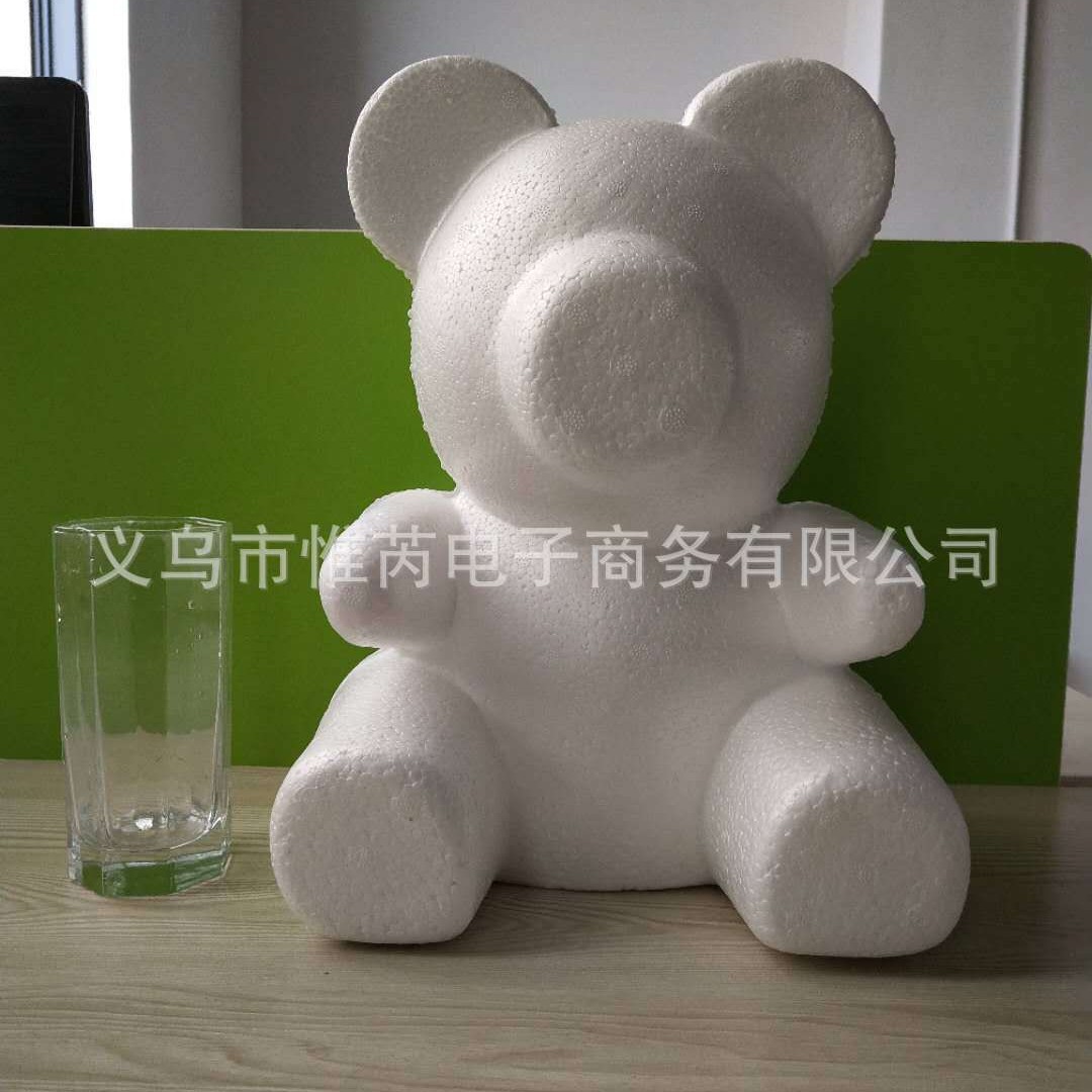 Oso Rosa molde oso modelo embrión blanco Qixi Día de San Valentín EPS Poli Dragón blanco espuma oso Clavel