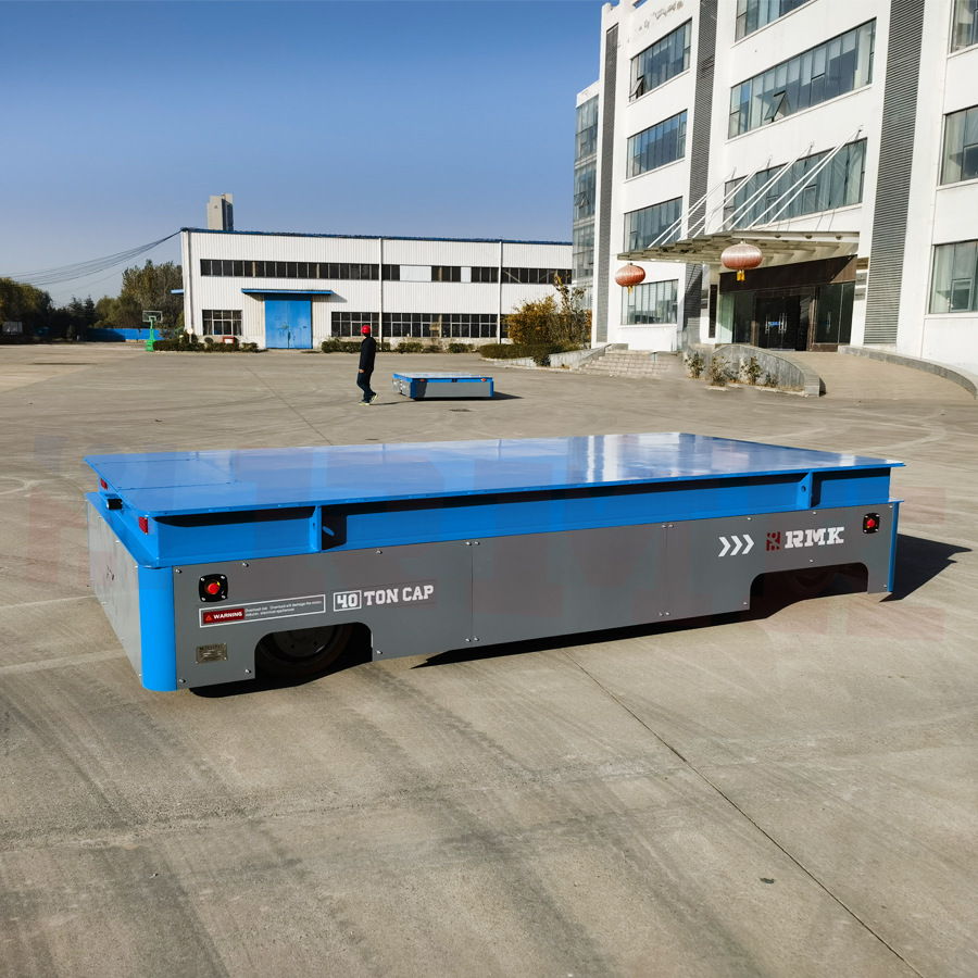 电动地平车 10吨无轨万向搬运电动平车 舵轮升降防爆平板车