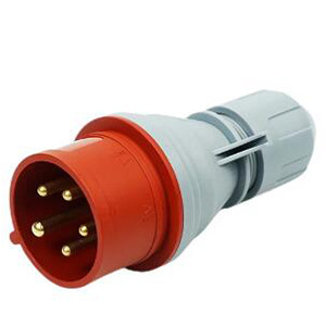 宁波正邦ZNPON 32A 380-415V 3P+N+E IP44 工业插头 P34542