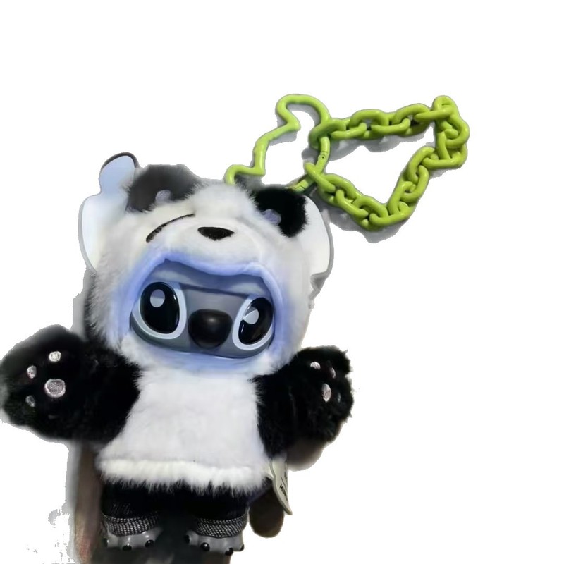 熊猫史迪奇盲盒GenZ街头系列搪胶毛绒玩偶包包挂件史迪仔盲盒卡通|undefined