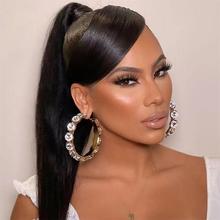 欧美爆火夸张水钻耳环 时尚大圆圈闪亮耳环百搭首饰女 earring 05