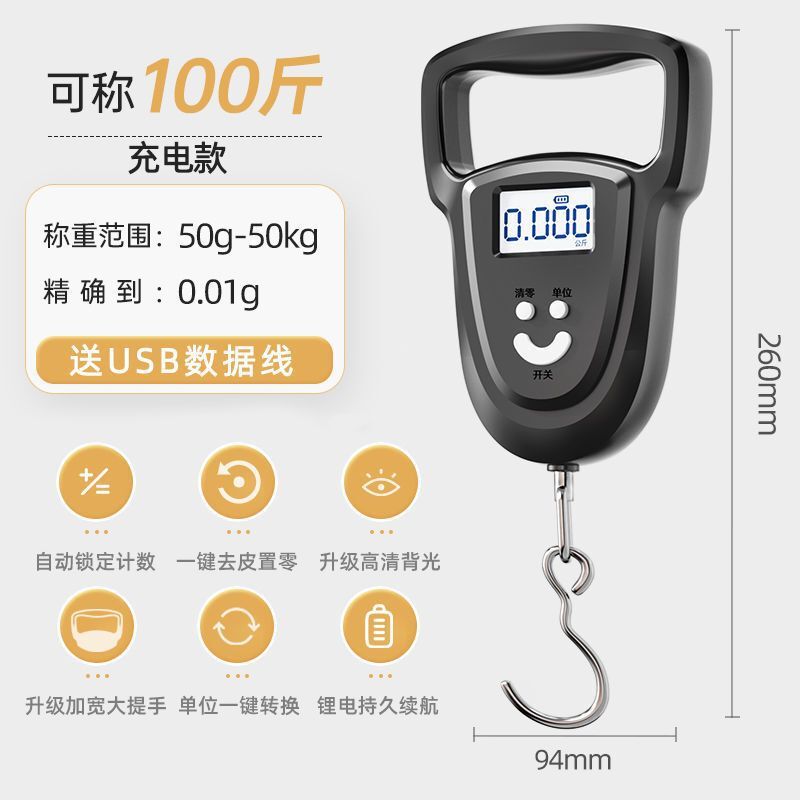 正確なポータブル電子スケールポータブル高精度家庭用ミニエクスプレススケール小型スプリングスケール|undefined