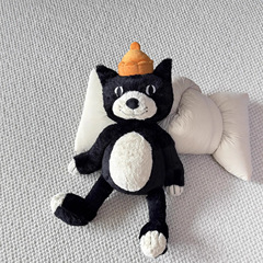 イギリスのjeki猫のぬいぐるみの赤ちゃんは公仔の25周年の新商品をなだめます。