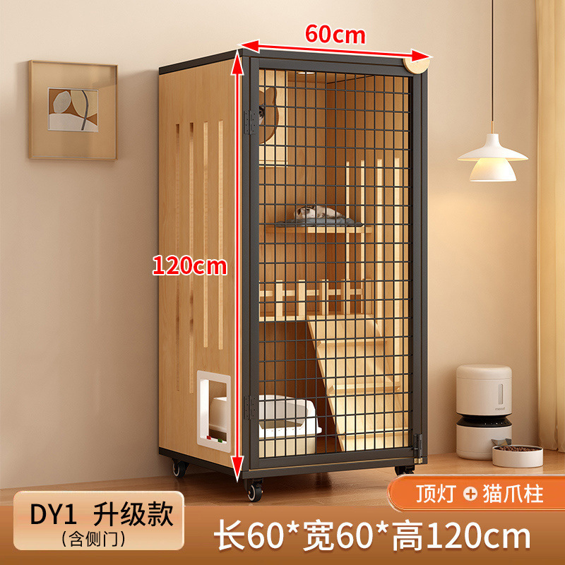 2025新款铁网格猫别墅猫笼家用室内猫窝猫屋空间猫咪房子猫舍猫柜|undefined
