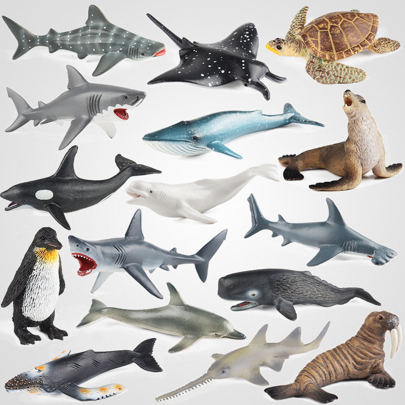 Solid Artificial Marine Animal Model Blue Whale Megalodon Hammerhead Shark Beluga Whale Turtle Sawfish Orca Desktop Ornaments Solid Artificial Marine Animal Model Blue Whale Megalodon Hammerhead Shark Beluga Whale Turtle Sawfish Orca Desktop Ornaments