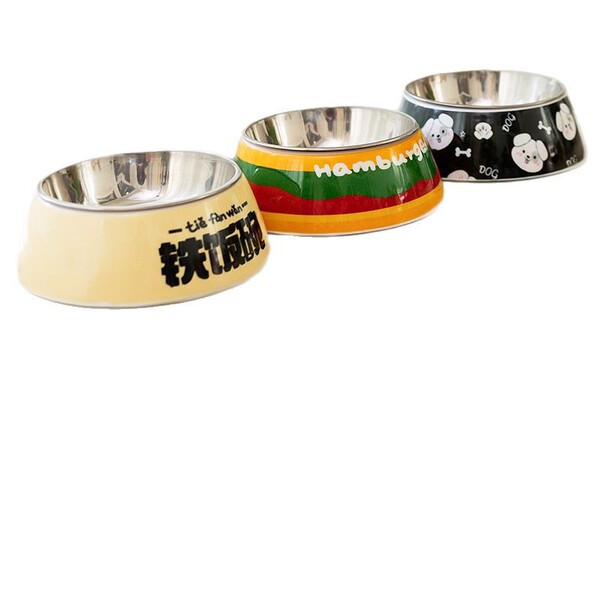 Dog bowl pet food basin cat dog basin rice basin stainless steel…