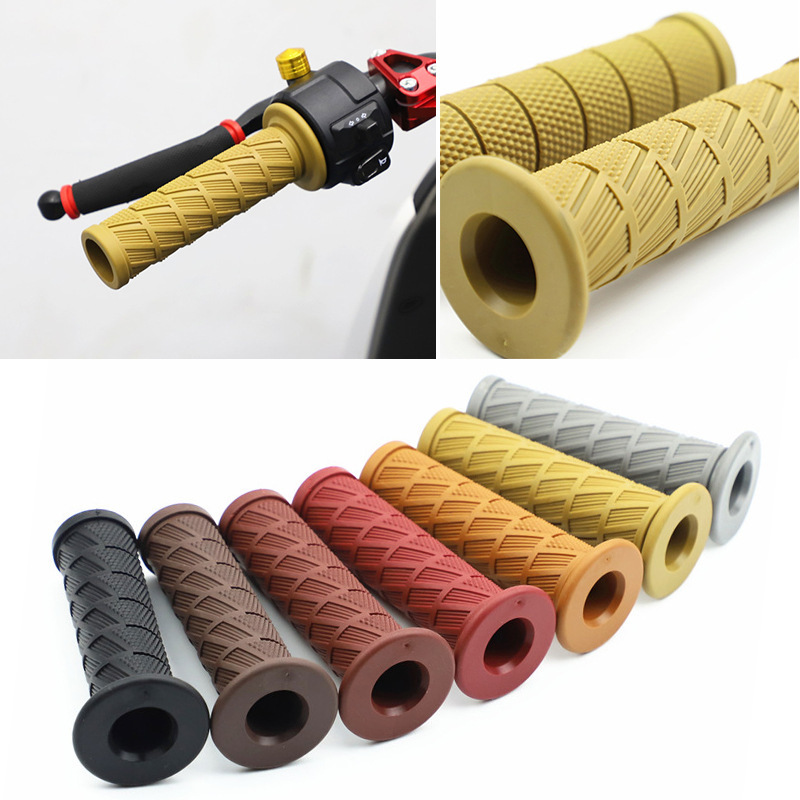 Suitable for Jinjila 300 Motorcycle Modified Retro Handlebar Cover Handlebar Cover Handlebar Rubber Throttle Handlebar Cover Accessories