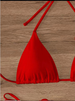 140g Weight Sexy Feel Of Sensation Mid Waist Panties Waist Bikini Panties Style Bralette Bra Category Nylon, Spandex Fabric Type 2 Pieces Set Quantity Swimming Pool Occasion Solid Color Pattern Women's Gender Women's Solid Color 2 Pieces Set Bikinis Swimwear 10
