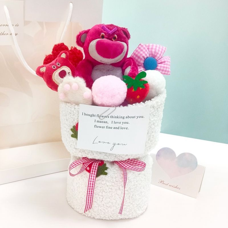 Muñecas Kulomi flores de flores muñecas regalo de cumpleaños para chicas peluche lindo para la novia amiga del maestro día del maestro