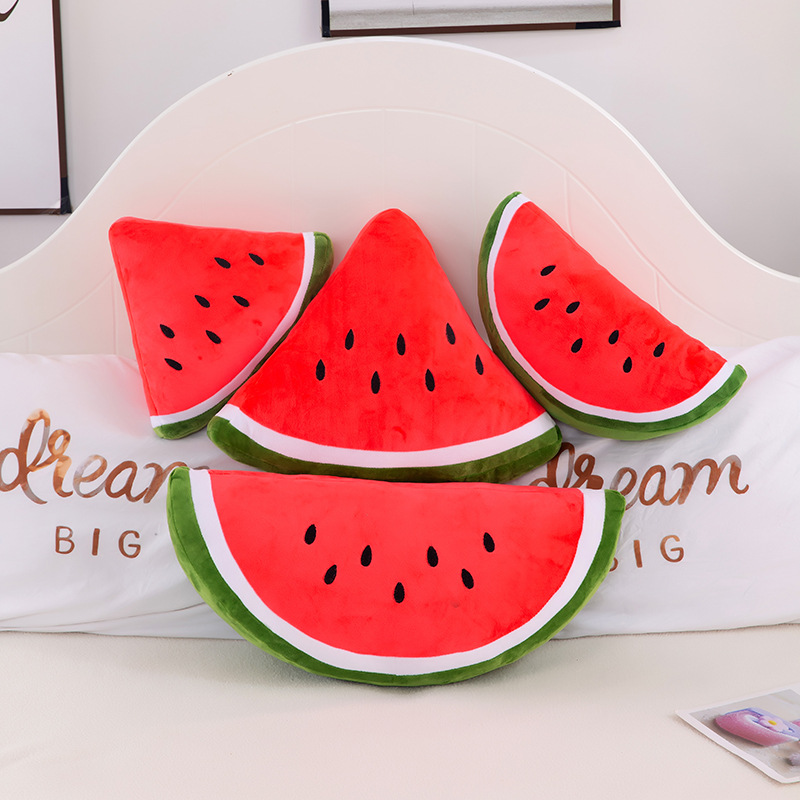 New simulation fruit pillow, watermelon cushion, plush toy, office chair sofa cushion, stuffed doll