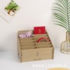 Simplicity woodiness desktop storage box Multi-grid storage box mobile phone storage box Classroom Meeting Room mobile phone Administration