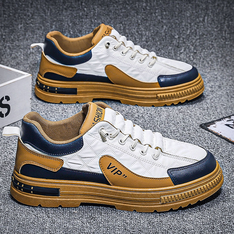 2024 otoño nuevos zapatos de hombre de moda coreana zapatos deportivos de suela gruesa para hombres al aire libre zapatos de trabajo casuales para hombres