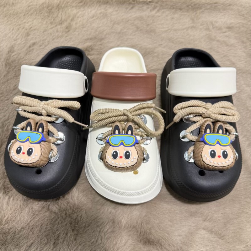 Cute Baby's Strap Cartoon Garden Hole Shoes Women's Soft Bottom Non-slip Breathable Non-smelly Foot Sandals