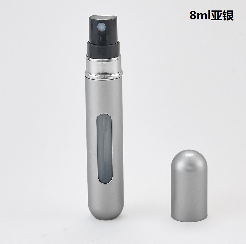 Nueva botella de perfume inferior de 8ml, botella de spray cosmético portátil recargable, botella de perfume autobomba