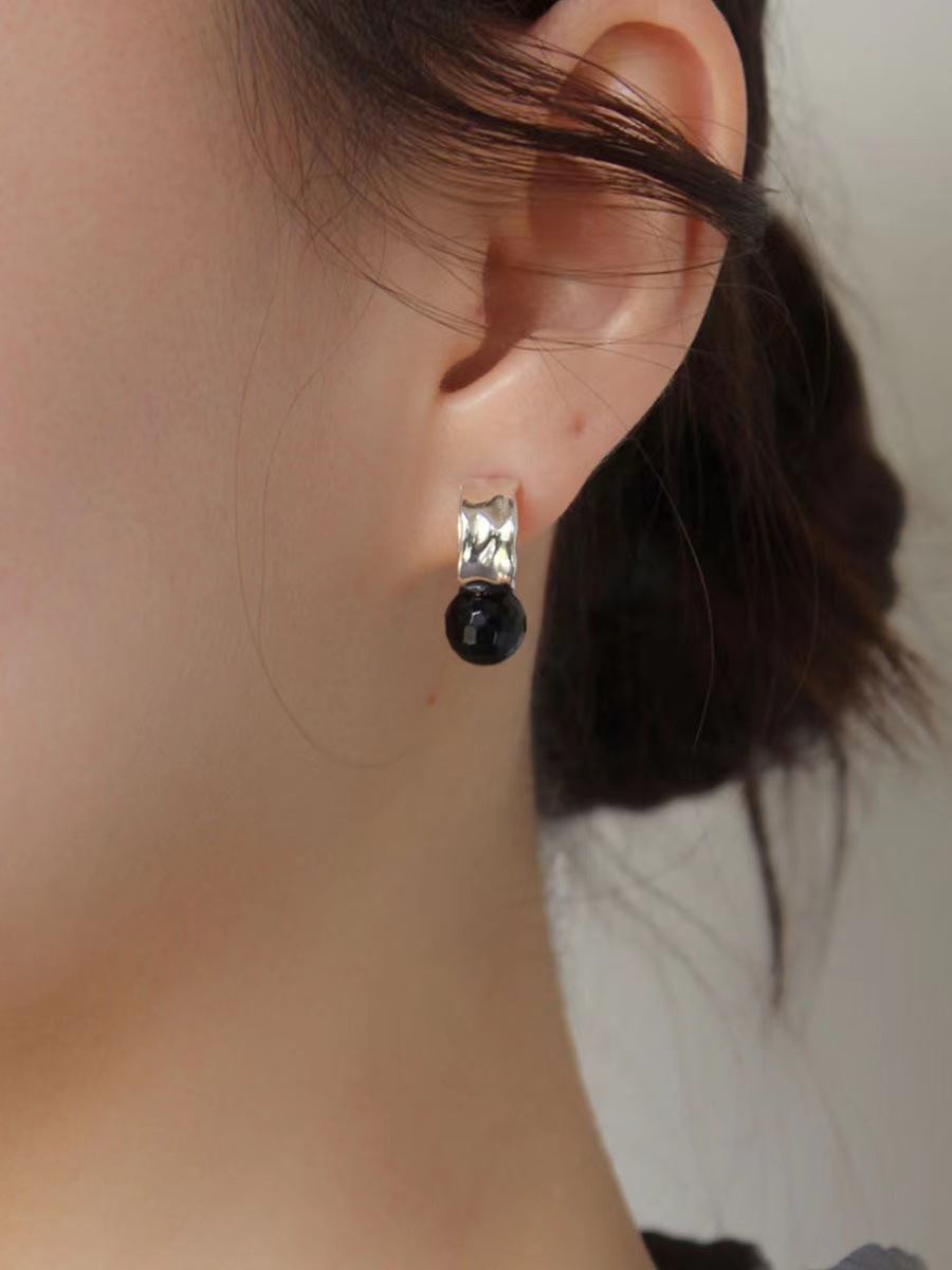 1 Pair 925 Sterling Silver Geometric Ear Studs display picture 3