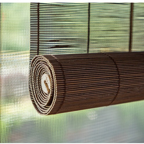 Bamboo Curtain Bamboo Curtain Bamboo Roller Curtain Bamboo Door Curtain Sunshade Sun Protection Study Balcony Tea Room Blackout Adjustable Bamboo Curtain