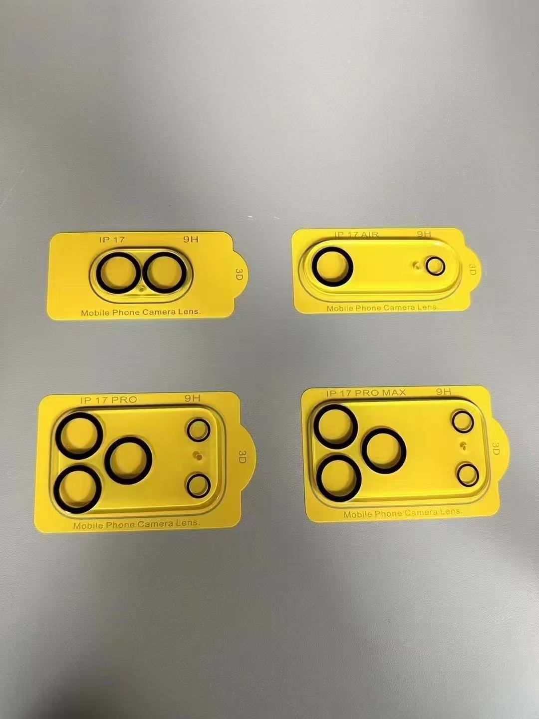Para iPhone17Air Apple 17ProMax lente de serigrafía protección de gran arco de alta penetración 3D película de lente estereoscópica