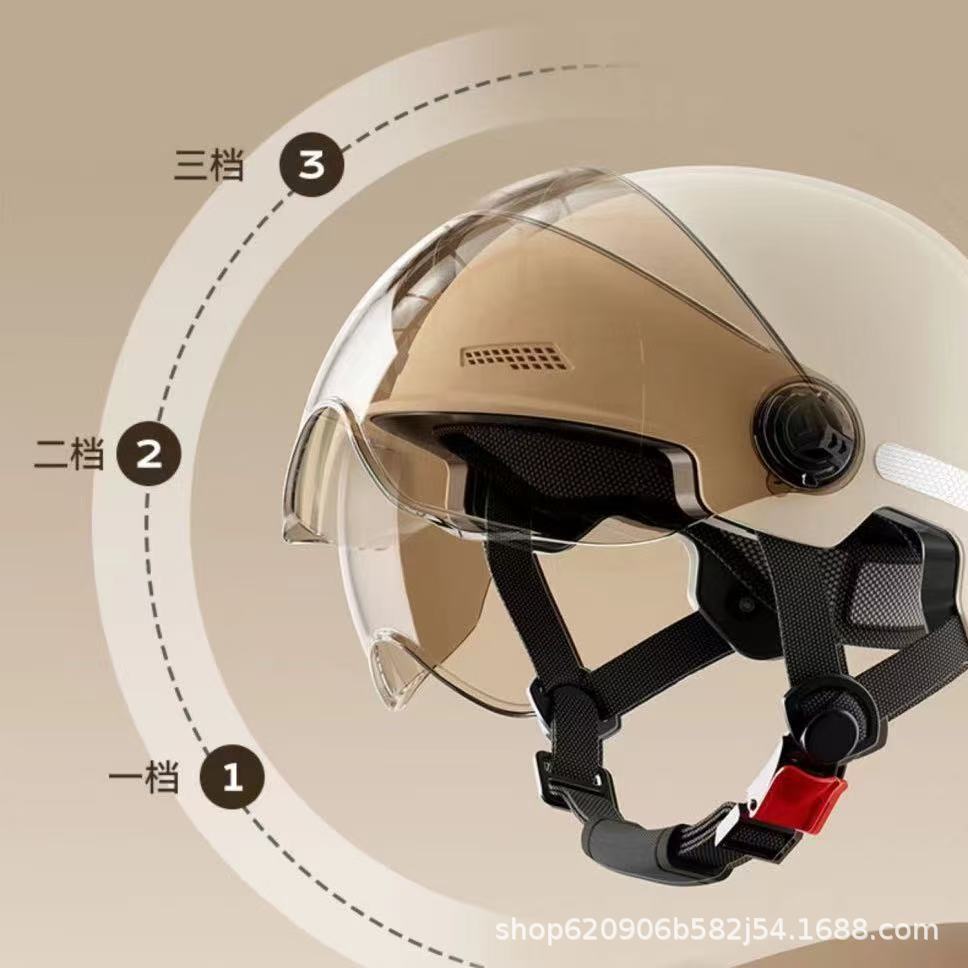 Newly Certified National Standard Electric Vehicle Helmet, Summer Sun Protection Half Helmet for Men and Women, Suitable for All Seasons, Factory Wholesale