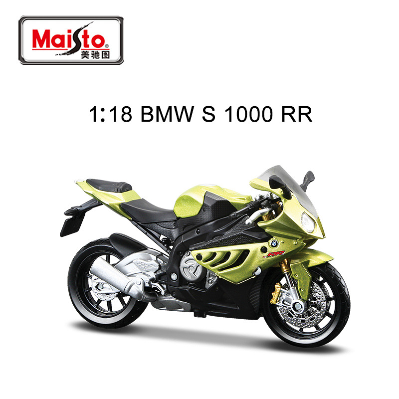 Maisto Meichi 1:18 motocicleta modelo Kawasaki Ducati BMW coche deportivo adorno artificial juguete de regalo