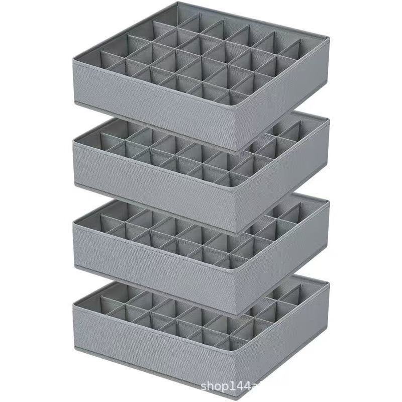 Cross-Border Drawer-Type Fabric Underwear Large-Capacity Storage Box Divided Socks Bra Underwear Home Storage and Organization Box