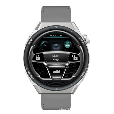 Smart Watch with Car Key Control, Universal Model, Sports Waterproof, Multifunctional Smart Watch (Car Keys) - silver-l6-silver