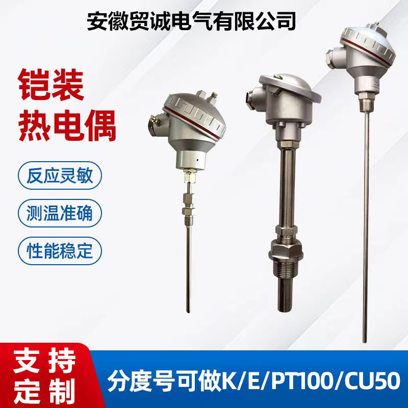 pt100热电阻 WRNK2-430,WRNK2-431铠装热电偶 厂家现货