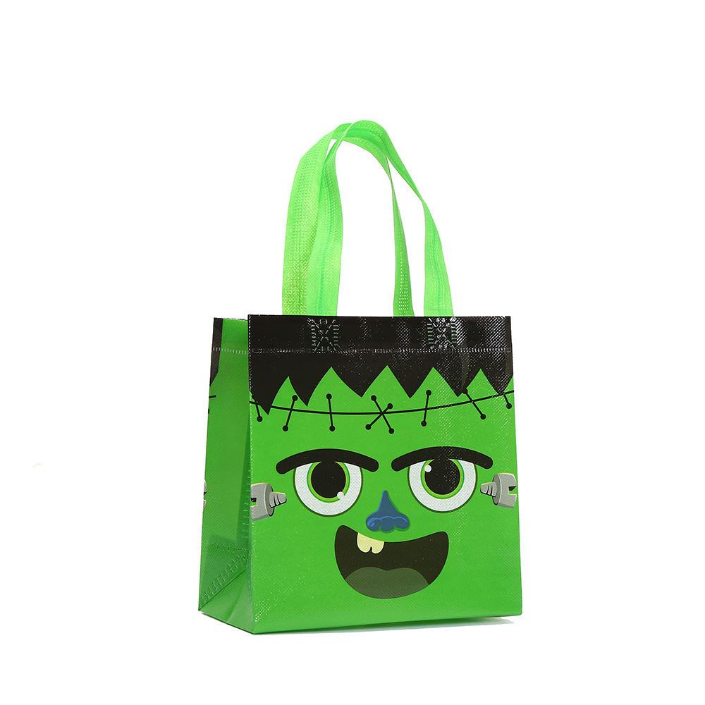 Impresión de dibujos animados no tejidos bolsas de Halloween bolsas de regalo dulces bolsas de compras al por mayor image 5