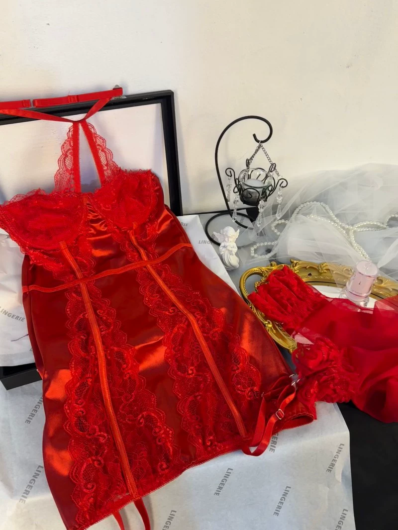 Lace supporting bodysuit, bra top, underwear