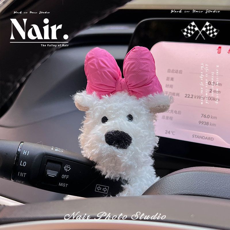 Gulinell West Highland perro embarazada bloque decoración muñeca coche creativo muñeca de peluche decoración regalo de Navidad