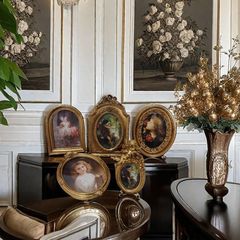 European resin picture frame living room study desk background decoration painting corridor hallway entrance wall art decoration