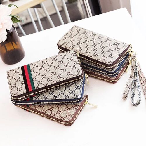 New Wallet Women's Single Zipper Large Capacity Women's Clutch Long Coin Purse Fashionable Mobile Phone Bag Card Holder