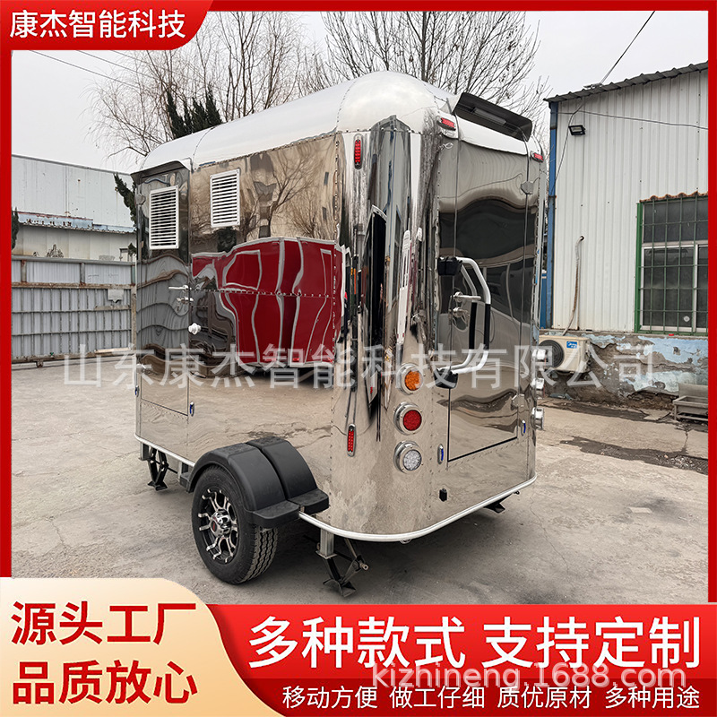 康派-外贸定制不锈钢二联体移动厕所 工地景区成品移动厕所卫生间