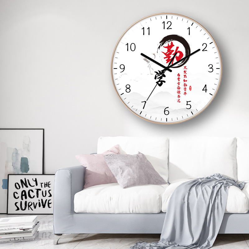 Reloj de pared de aula Junior High School secundaria escuela inspiracional estudio estudiante Escuela Primaria Reloj de pared-montado mudo clase fábrica reloj al por mayor image 4