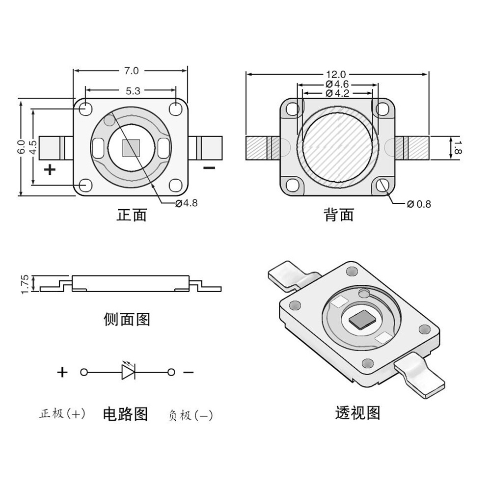 70603W620nm̨Χƾ۵ƺLED