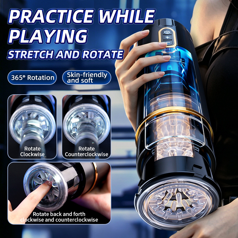 Night Sakura totalmente automático masculino telescópico rotativo avión taza de baño de agua masturbador de artículos sexuales interesantes para adultos explotadores transfronterizos