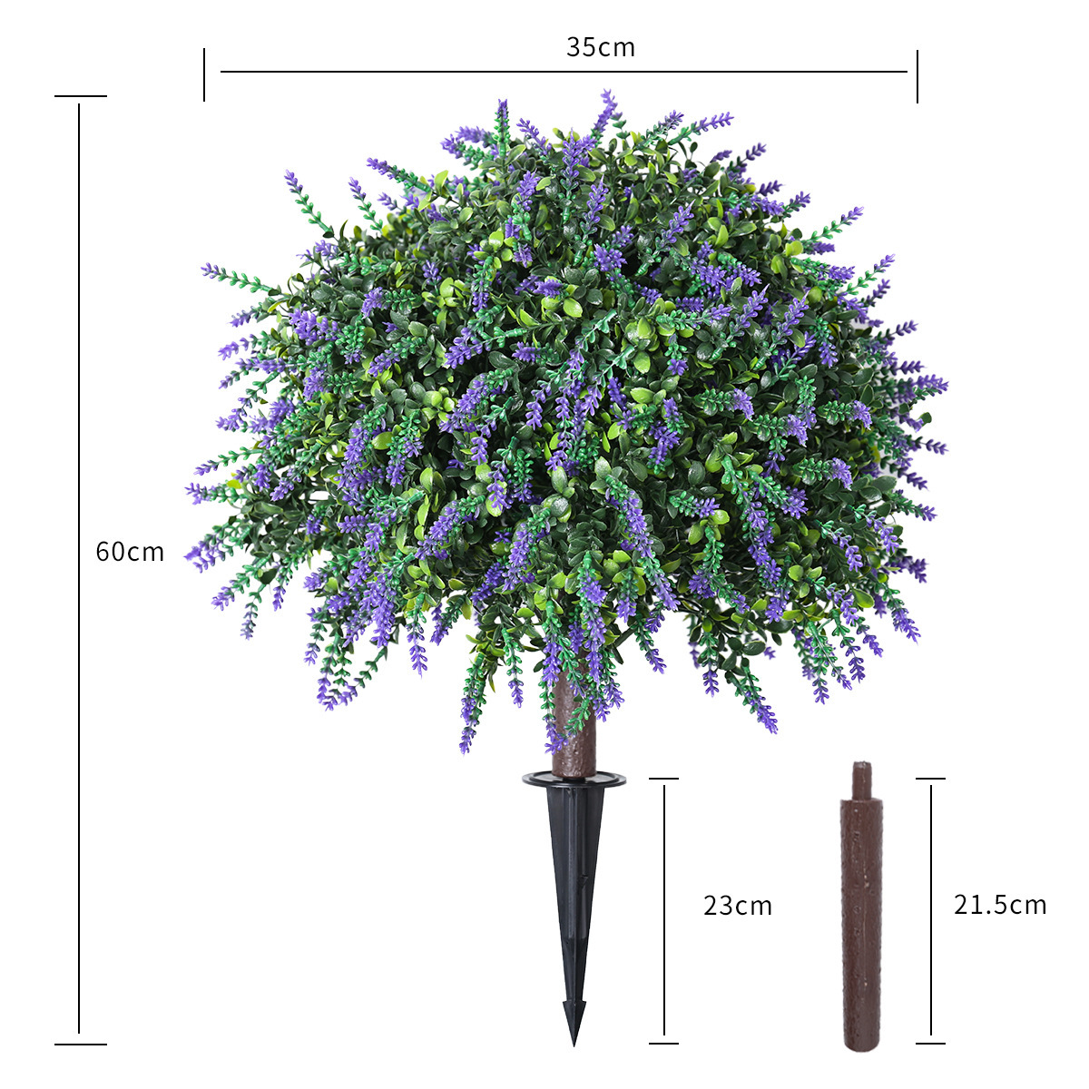 Amazon fácil de desmontar y montar plantación verde insertada de lavanda planta de decoración interior y exterior ornamentos de maceta