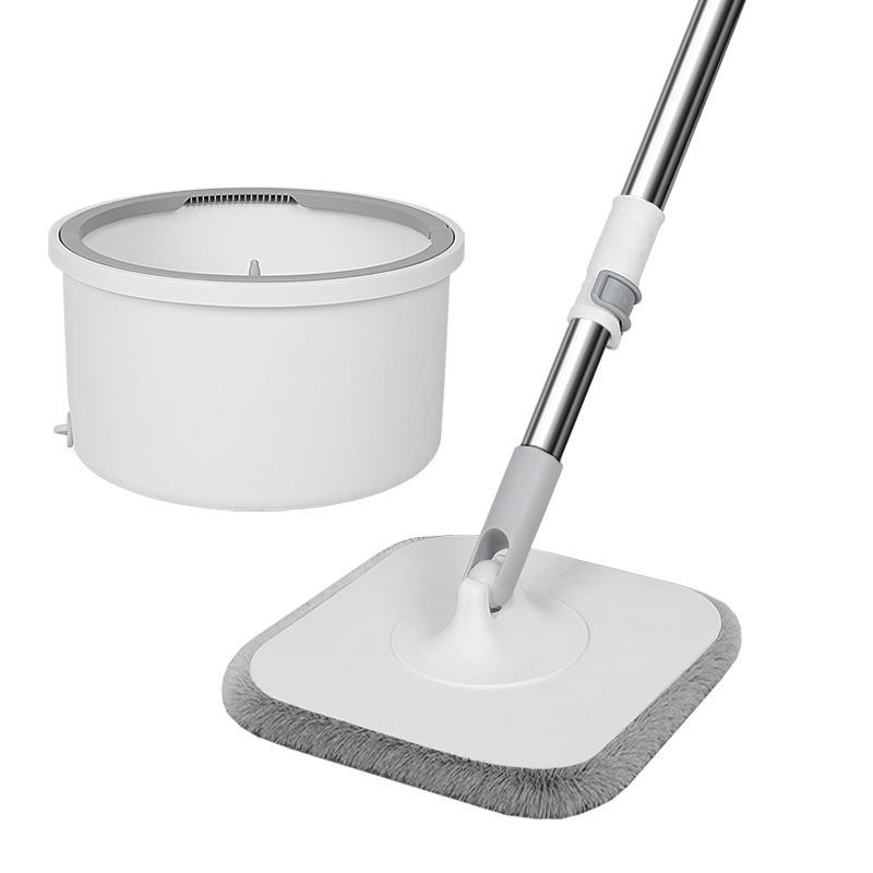 Barril de trapeador giratorio doméstico perezoso absorción de agua arrojada limpia separación de aguas residuales sin lavado a mano trapeador plano de barril único lote de trapeador