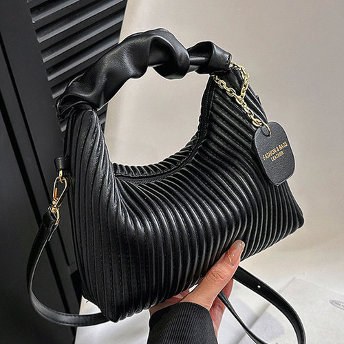 High-Quality Striped Tote Bag  New Style Unique Design Single Shoulder Crossbody Bag Trendy Versatile Handbag Women Wholesale