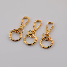 金属锌合金板扣弹簧圈钥匙扣 diy手工自制箱包连接扣饰品材料配件