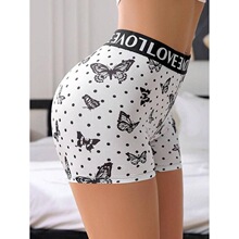 V 36527 Letter Print Seams Underwear ��ĸӡ���ڿ� ��