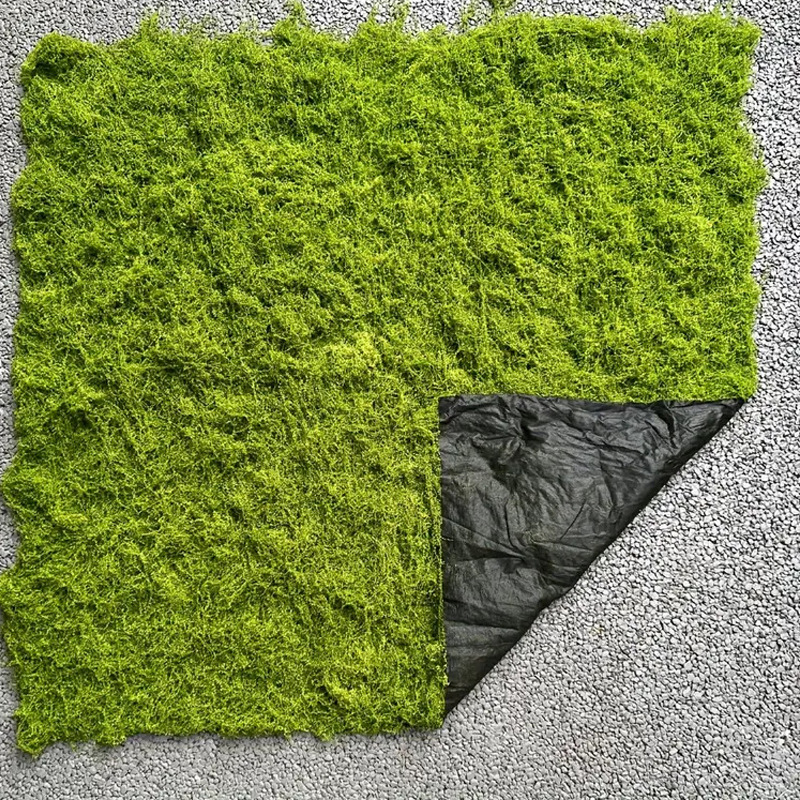 Arreglos de paisajismo con musgo artificial, césped biónico, arreglos de micropaisajes con musgo artificial, bonsái de césped, decoración de paisajismo con plantas en macetas para pavimentos.