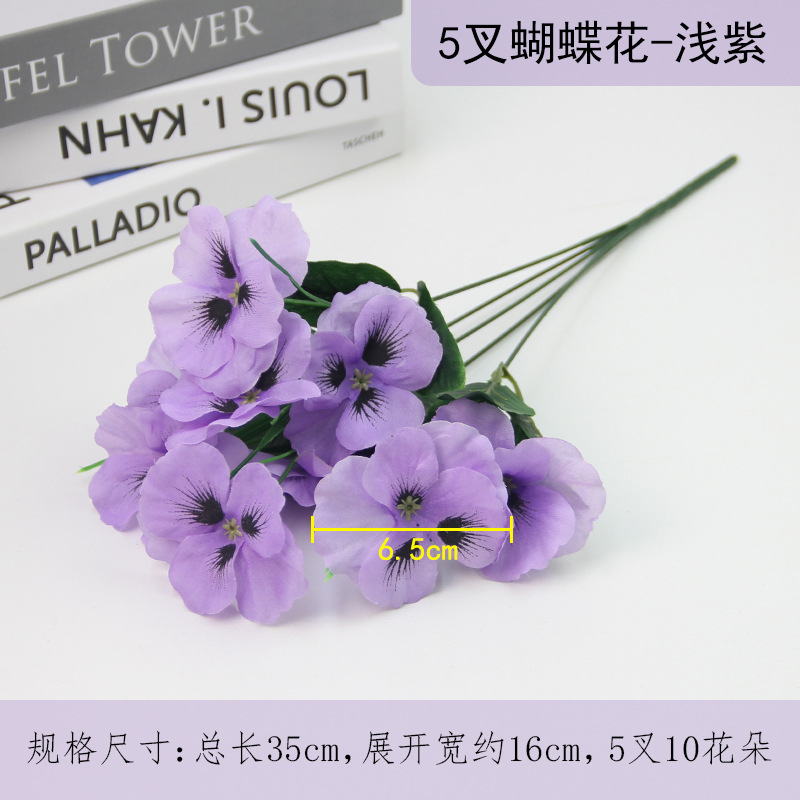 Transparent butterfly flower light purple