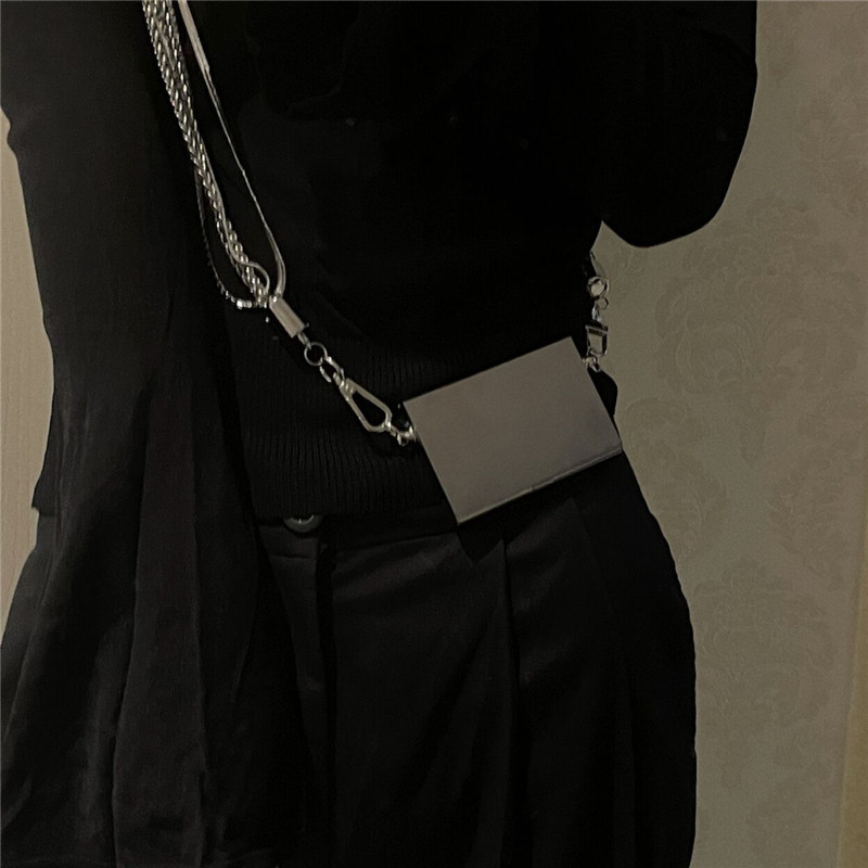 Wholesale Jewelry Multi-layer Crossbody Shoulder Small Square Mirror Body Chain Nihaojewelry display picture 9